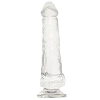 Clearly Hung Suction Cup Dildo 8 Inch - Hott Love Extreme