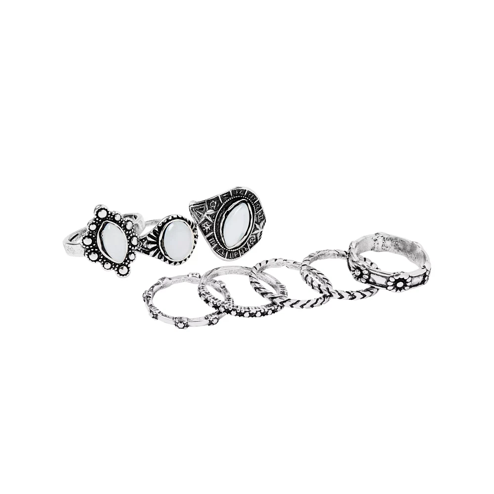 Multi-Pack Rings 9 Pack - Size 7