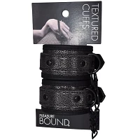 Textured Bondage Handcuffs - Pleasure Bound