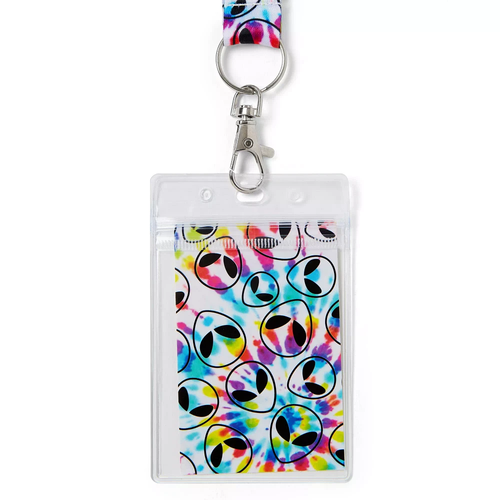 Tie-Dye Alien Lanyard