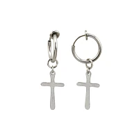 Cross Fake Dangle Earrings