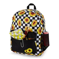Checkered Sunflower Backpack