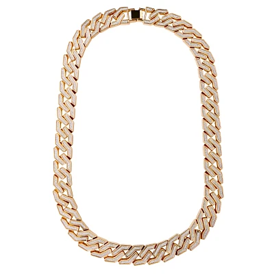 Goldplated Glitter Chain Necklace