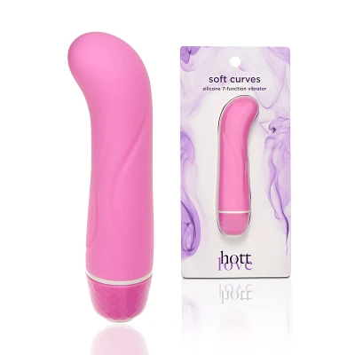 Soft Curves Multi-Function Waterproof G Spot Vibrator 5 Inch Pink - Hott Love