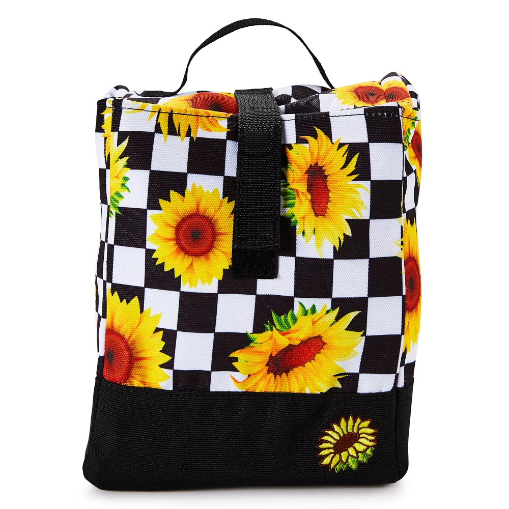 Checkered Sunflower Lunch Box