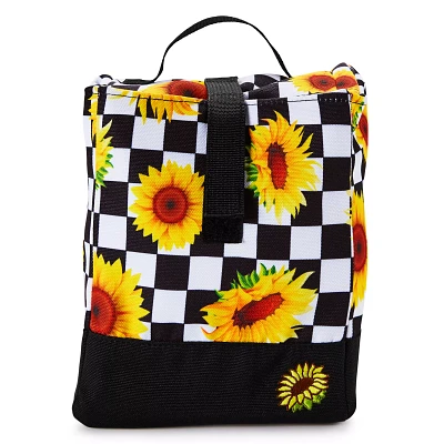 Checkered Sunflower Lunch Box