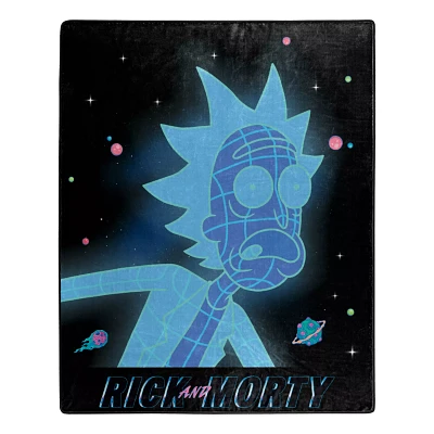 Hologram Rick Double Sided Fleece Blanket - Rick and Morty