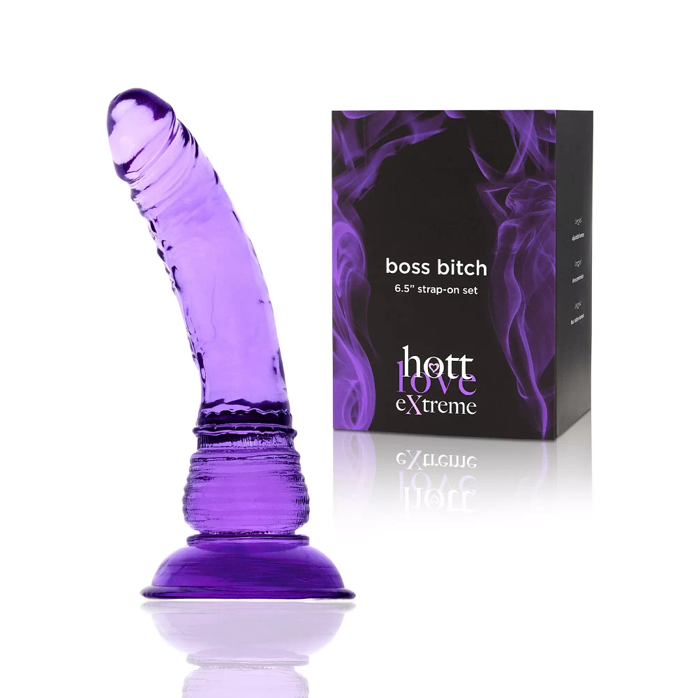 Boss Bitch Strap-On Dildo and Harness Set 6.5 inch - Hott Love Extreme