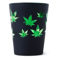 Black and Green Leaf Shot Glass - 1.5 oz.