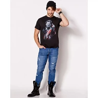 Black Leatherface T Shirt - The Texas Chainsaw Massacre