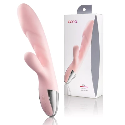 Joy Heated Rechargeable Waterproof Rabbit Vibrator 8 Inch - Oona
