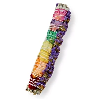 9 Inch Floral Sage Wand