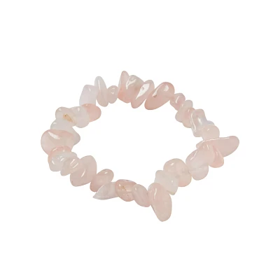 Rose Quartz Chip Bracelet