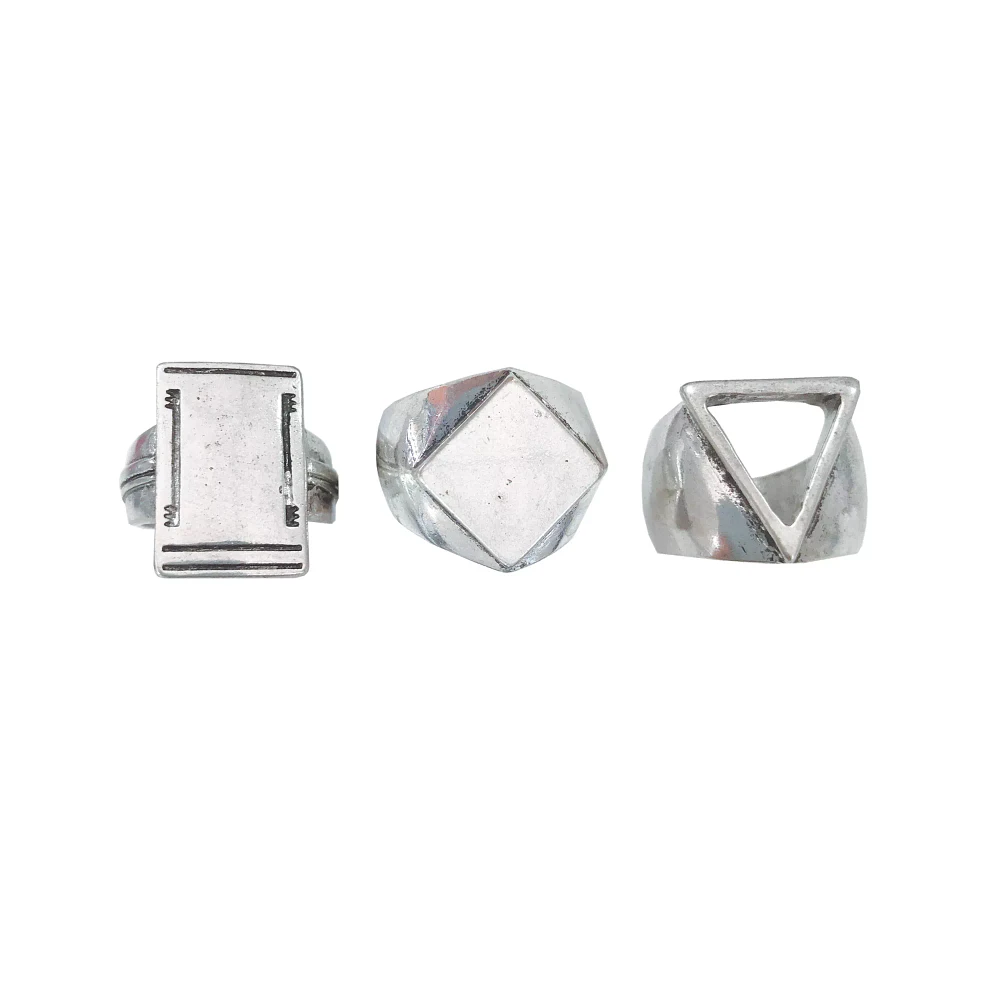 Multi-Pack Metal Statement Rings - 3 Pack