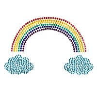 Rainbow Cloud Jewel Nipple Pasties