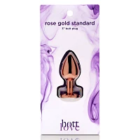 Rose Goldtone Gem Butt Plug 2.7 Inch - Hott Love