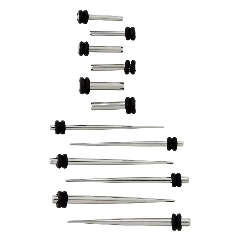 Multi-Pack Silverplated Tapers and Plugs 6 Pair - 10-14 Gauge