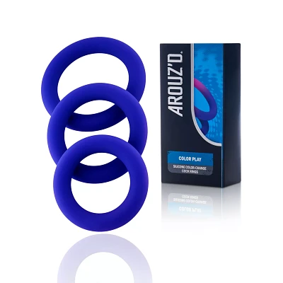 Color Play Color-Changing Cock Rings 3 Pack - Arouz'd