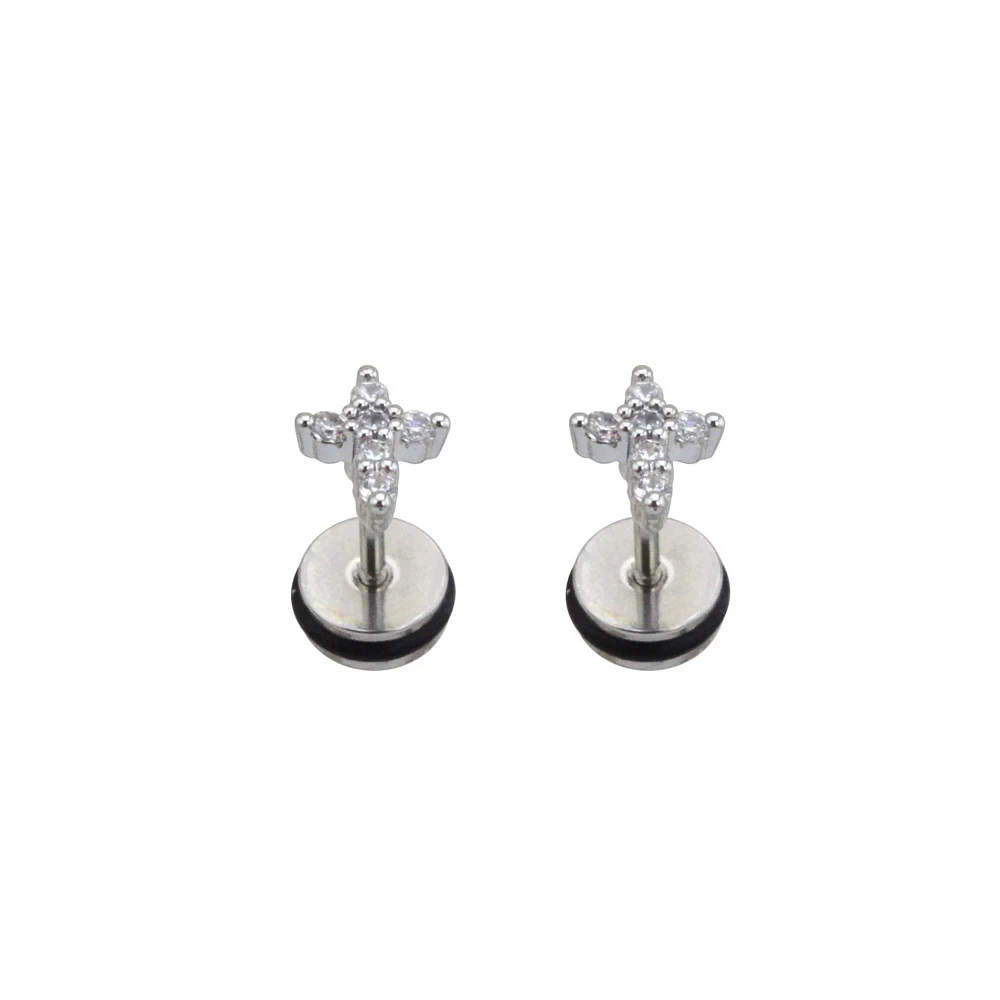 CZ Cross Fake Plugs - 18 Gauge