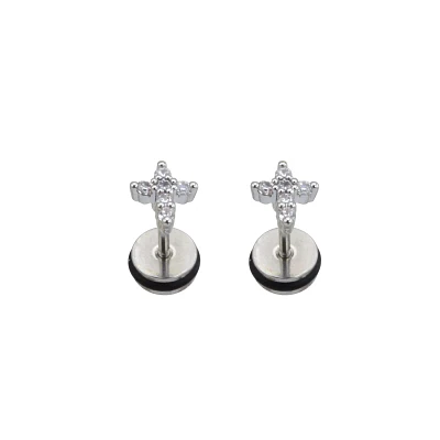 CZ Cross Fake Plugs - 18 Gauge