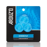 Extended Play Cock Rings 3 Pack - Arouz'd