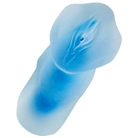 Clear Blue Super Sucker Frosted Stroker - Arouz'd