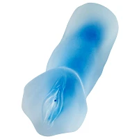 Clear Blue Super Sucker Frosted Stroker - Arouz'd
