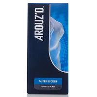 Clear Blue Super Sucker Frosted Stroker - Arouz'd