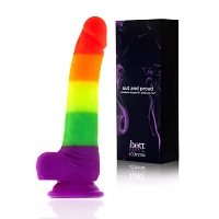 Out and Proud Rainbow Dildo 8 Inch - Hott Love Extreme