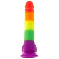 Out and Proud Rainbow Dildo 8 Inch - Hott Love Extreme
