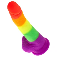Out and Proud Rainbow Dildo 8 Inch - Hott Love Extreme