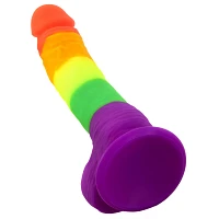 Out and Proud Rainbow Dildo 8 Inch - Hott Love Extreme