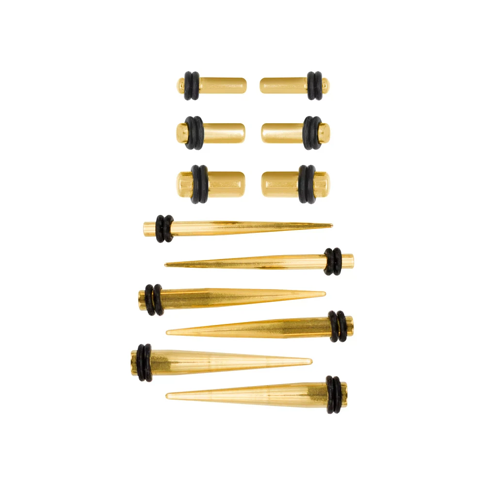 Multi-Pack Goldplated Tapers and Plugs - 6 Pair