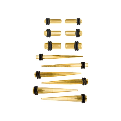 Multi-Pack Goldplated Tapers and Plugs - 6 Pair