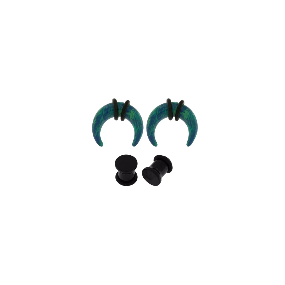 Black and Blue Pinchers Plugs - 2 Pair
