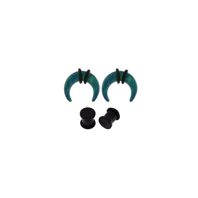 Black and Blue Pinchers Plugs - 2 Pair