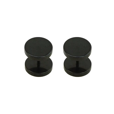 Black 10mm Fake Plugs - 18 Gauge