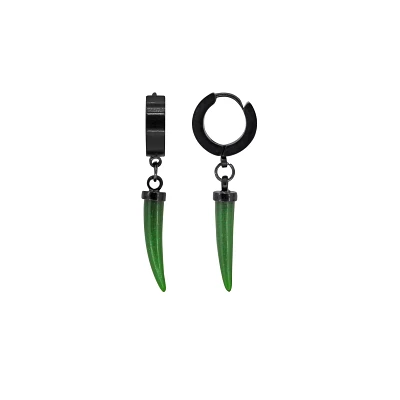 Horn Dangle Earrings - 18 Gauge