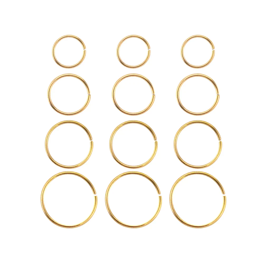 Multi-Pack Goldtone Nose Ring - 20 Gauge