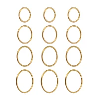 Multi-Pack Goldtone Nose Ring - 20 Gauge