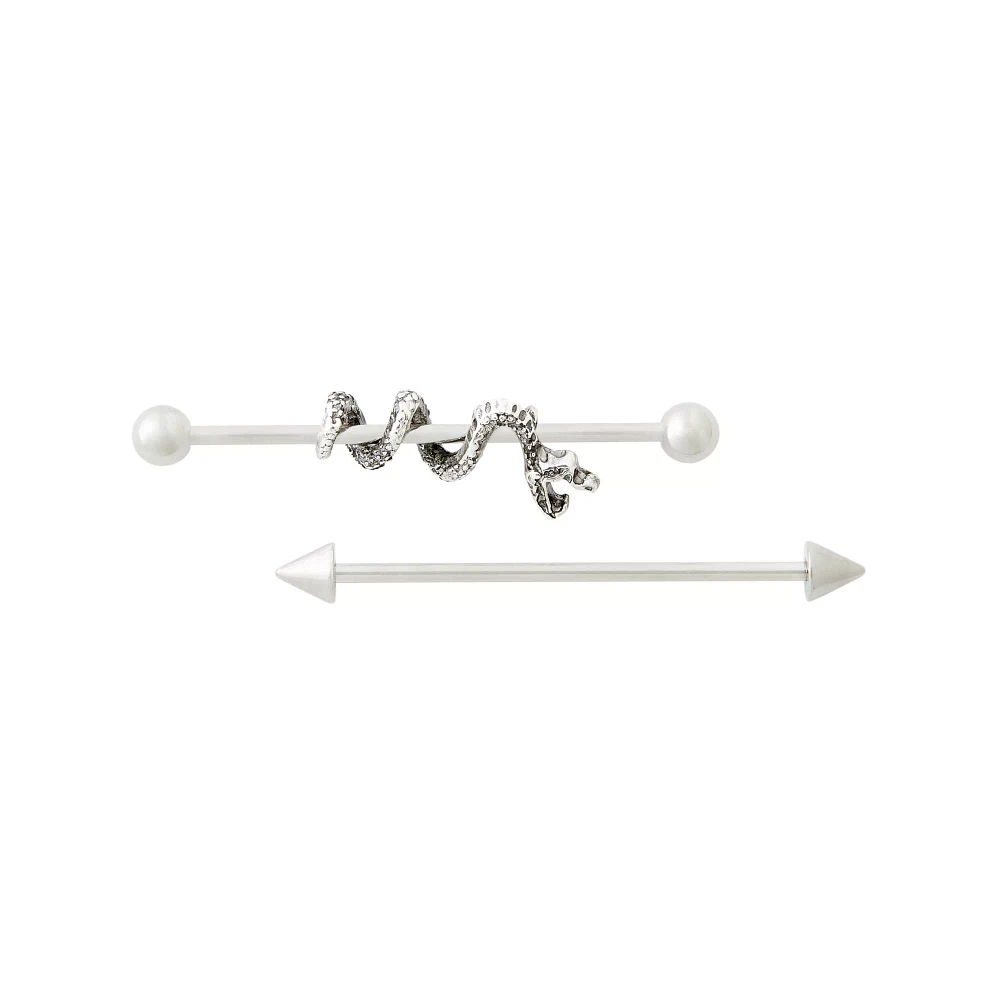 Snake Twist Barbells - 14 Gauge