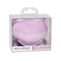 Erotic Lavender Heart Bath Bomb with Vibrator
