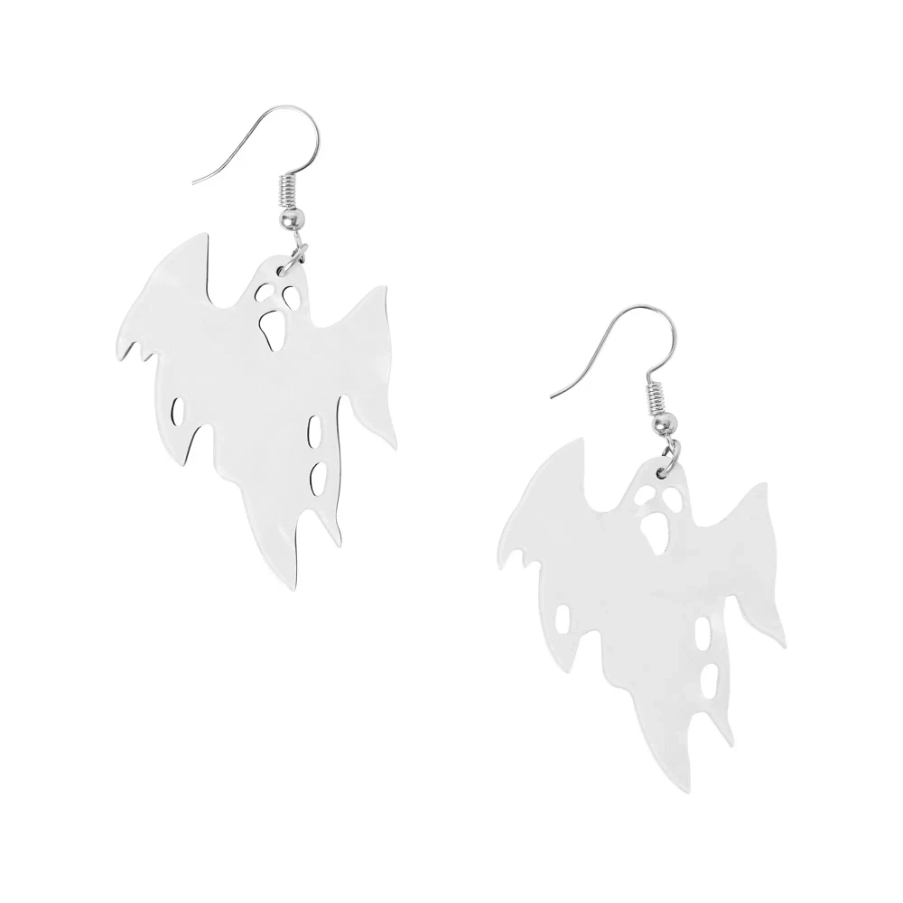 Iridescent Ghost Dangle Earrings