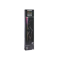 Spinning LED Light-Up Goldtone Stripper Pole