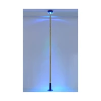 Spinning LED Light-Up Goldtone Stripper Pole