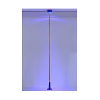 Spinning LED Light-Up Goldtone Stripper Pole
