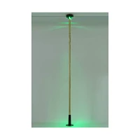Spinning LED Light-Up Goldtone Stripper Pole