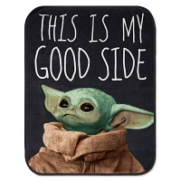 This is my Good Side The Child Grogu Fleece Blanket – The Mandalorian