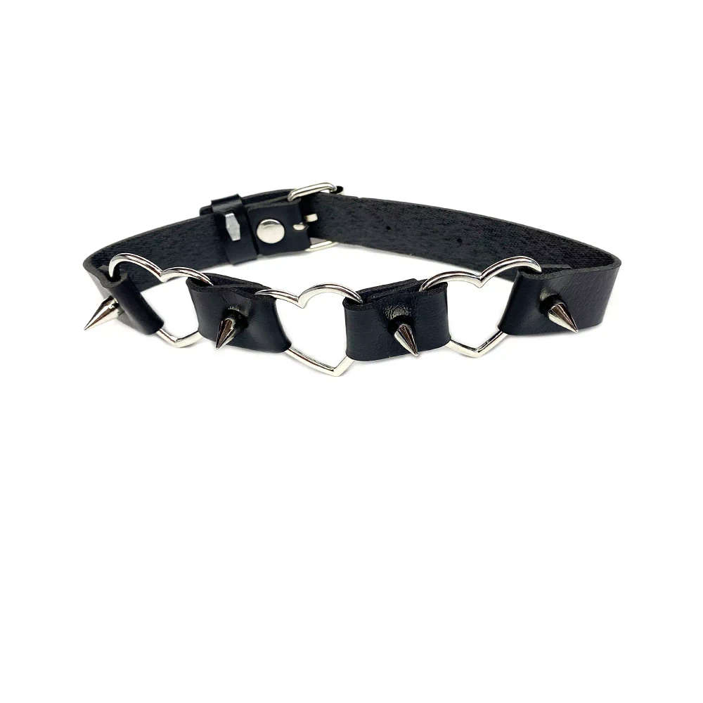 Heart Spike Choker Necklace
