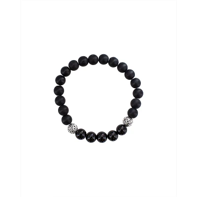 Stretchy Onyx Stone Bracelet
